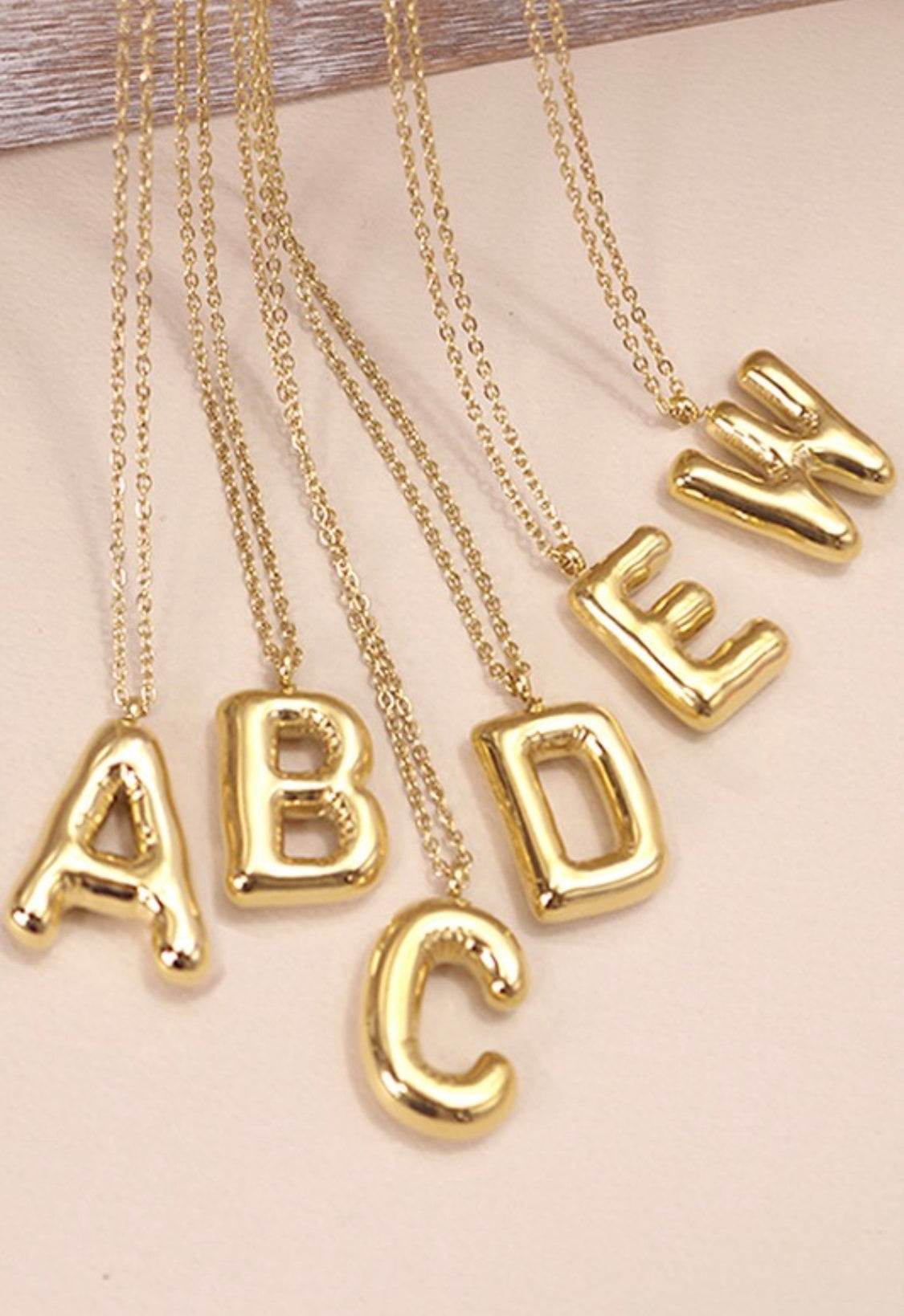 Bubble Initial, Necklace